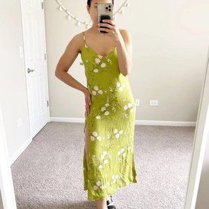 Reformation Crimini Dress Desiree Green Floral